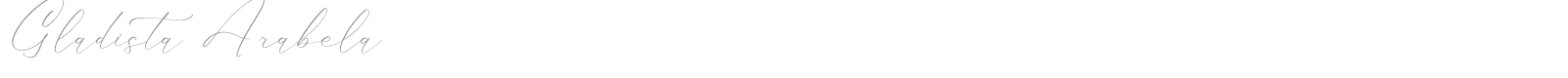 Gladista Arabela font preview